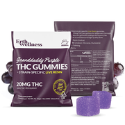 Δ9 THC Gummies - Granddaddy Purple - Live Resin (Indica) - 20mg (Sample Sizes)