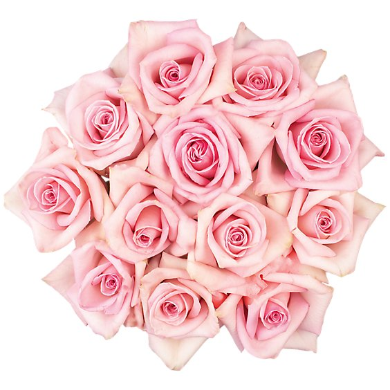 Pink Rose Bouquet 12 Stem - Each