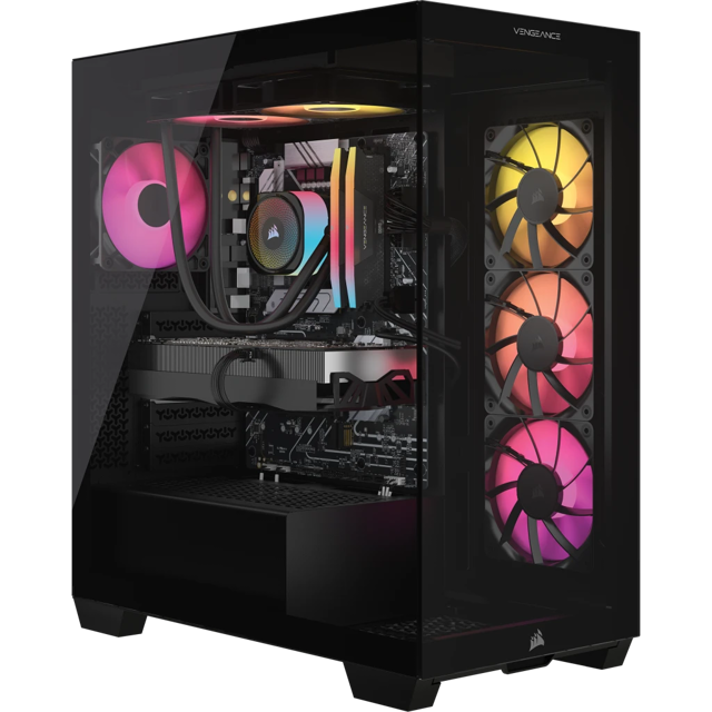 VENGEANCE i7600 Gaming PC: Intel Core Ultra 7 265K, GeForce RTX 4070 Ti Super, 32GB DDR5, 1TB M.2 SSD, Win11 Home