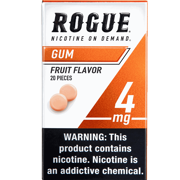 Buy Rogue Fruit Flavor 4MG, Nicotine gum Online - From .39