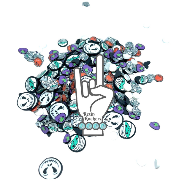 Spooky Halloween Mix Polymer Clay Pieces