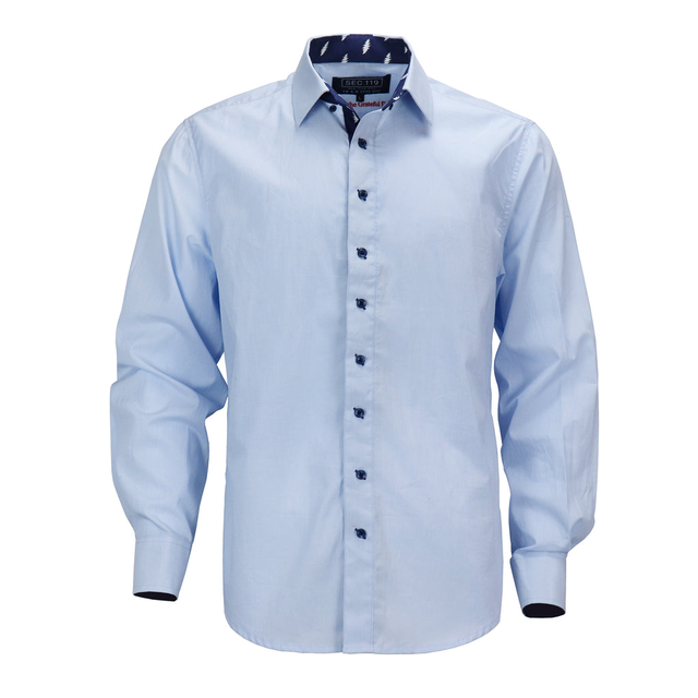 Grateful Dead | Long Sleeve Button-Down | Blue Bolt