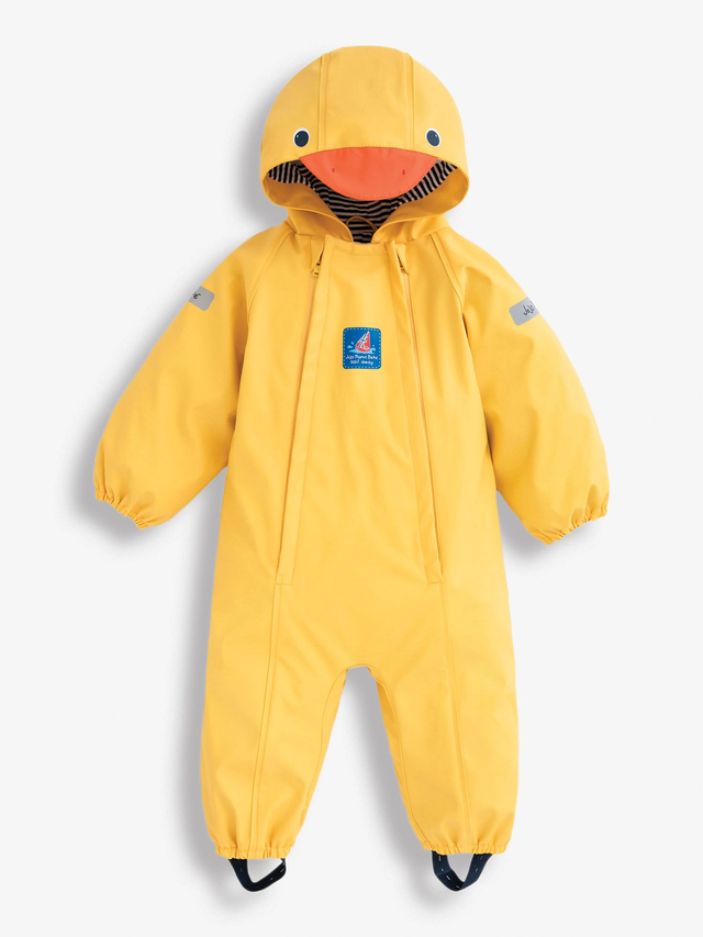 Yellow Duck Lined Waterproof Puddle Suit
