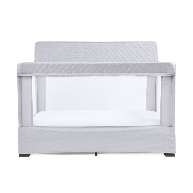 Lunaire Full Size Mesh Crib and Playard - Pebble Grey