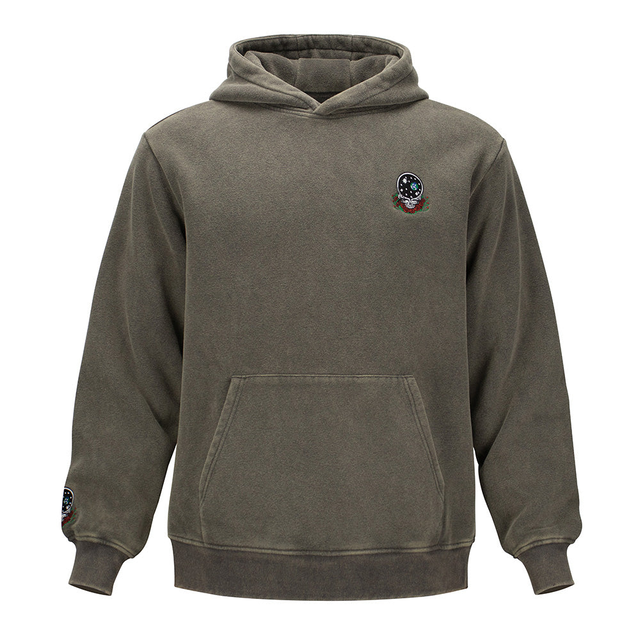 Grateful Dead | Pullover Hoodie | Acid wash Space your Face Stealie in Grey