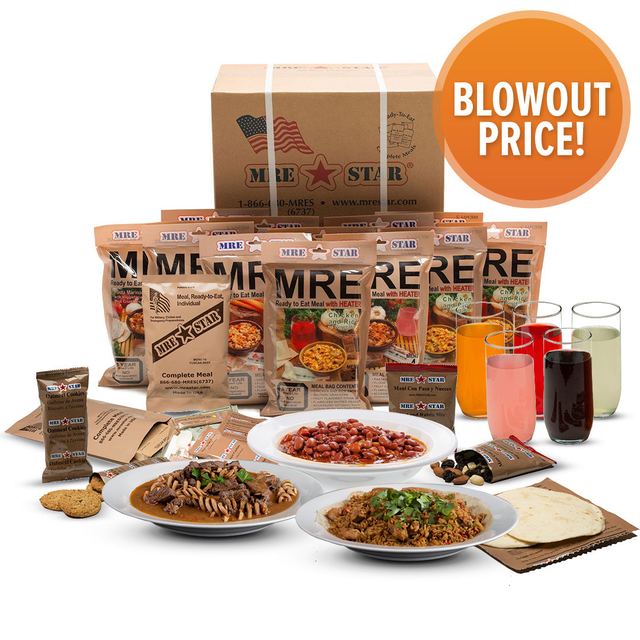 12 Complete Meal MRE Food Supply - Essentials Club Only