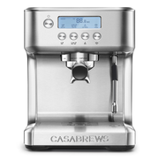 CASABREWS ULTRA™ Espresso Machine with LCD Screen and Milk Frother Steam Wand, Adjustable Shot Temperature