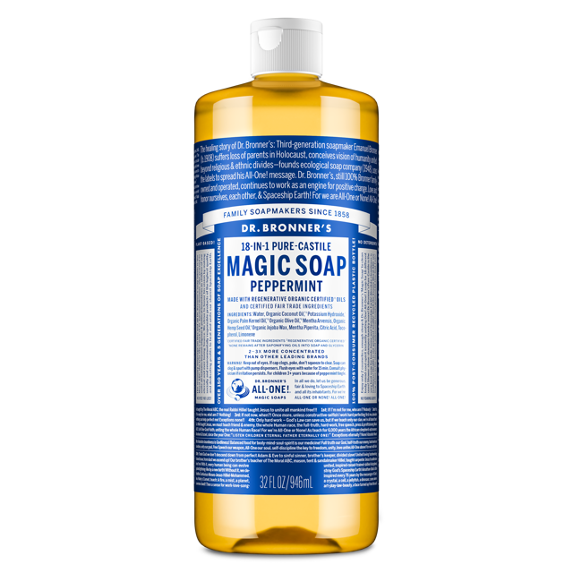 Peppermint - Pure-Castile Liquid Soap