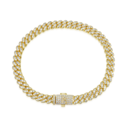 Micro Round Cut Cuban Link Bracelet - 6mm