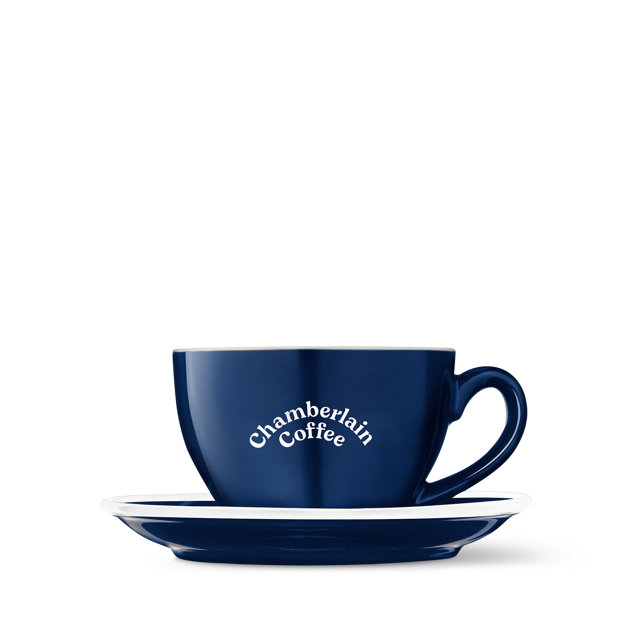 navy cup & saucer