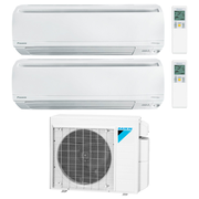 Daikin 2-Zone Wall Mounted Ductless Mini-Split 18000 BTU Heat Pump Air Conditioner 9k + 15k - 16 SEER2