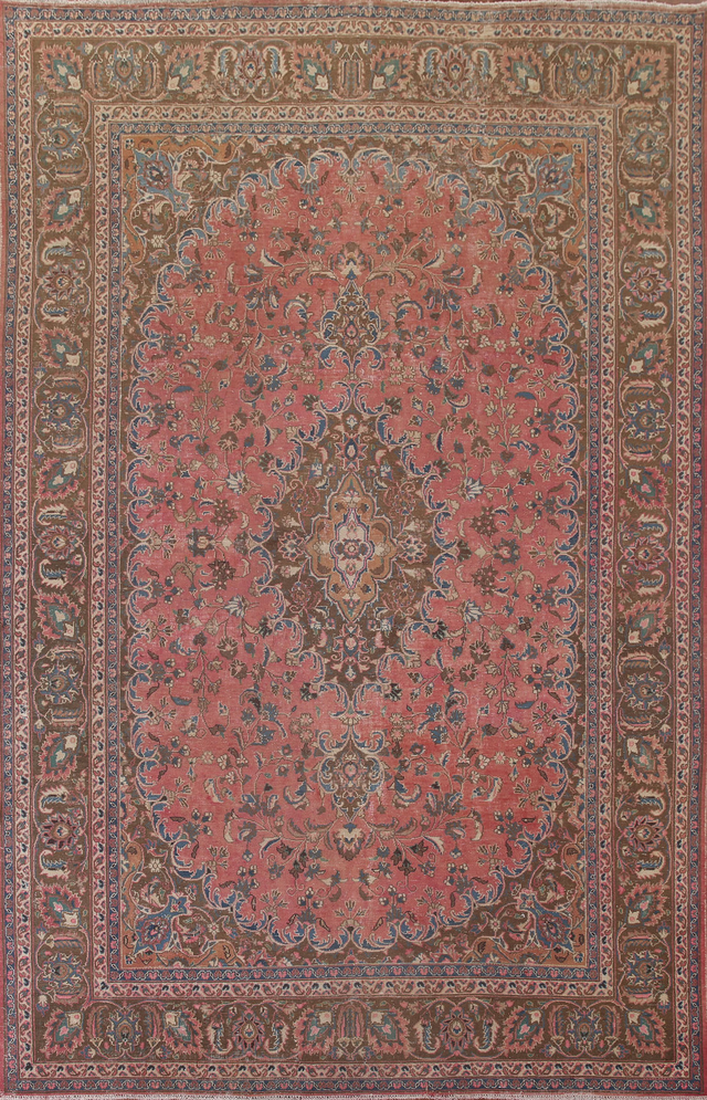 Geometric Wool Hamedan Persian Runner Rug 3x10