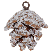 Frosted Pinecone Ornaments