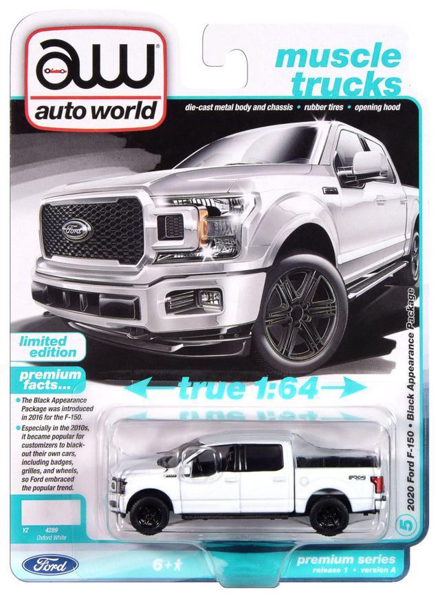 Auto World 2020 Ford F-150 Truck (Oxford White) 1:64 Diecast