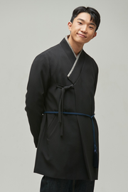 Hanbok Unisex Durumagi Jacket II Black