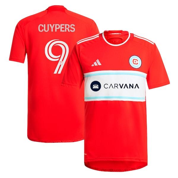 Men's Chicago Fire Hugo Cuypers adidas Red 2024 Return To Red Replica Player Jersey