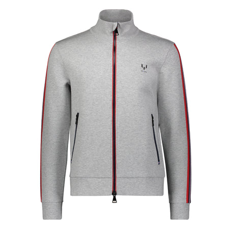 Messi Two Way Zip Knit Jacket - Heather Gray