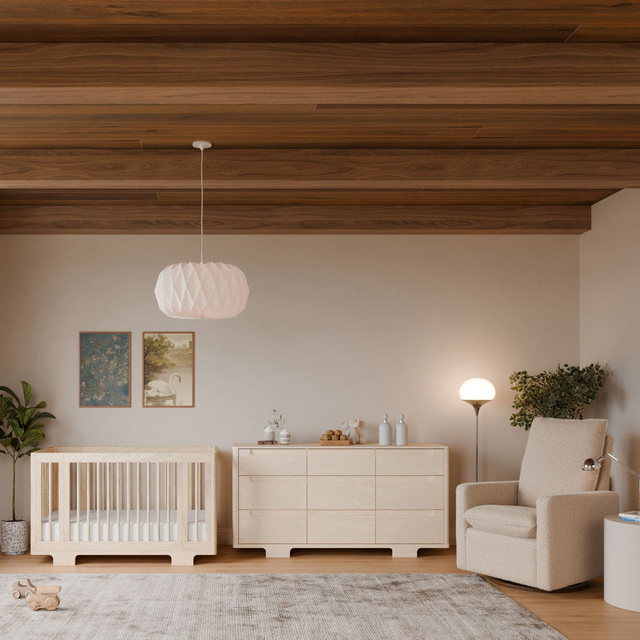 Babyletto Yuzu 8-in-1 Convertible Crib with All-Stages Conversion Kits + 9-Drawer Dresser