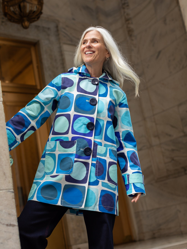 SPENCER coat Sea Glass Blue