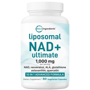 Micro Ingredients Liposomal NAD+ Ultimate 1,000mg, 60 Veggie Capsules