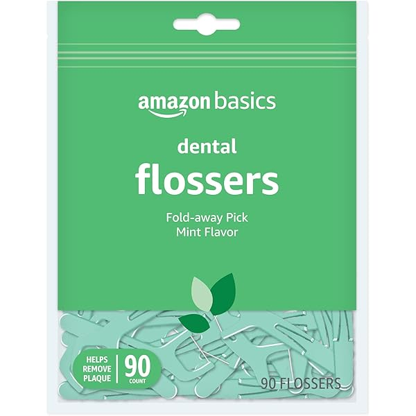 Amazon Basics Extra Comfort Mint Dental Floss, 40 M, 1 Pack