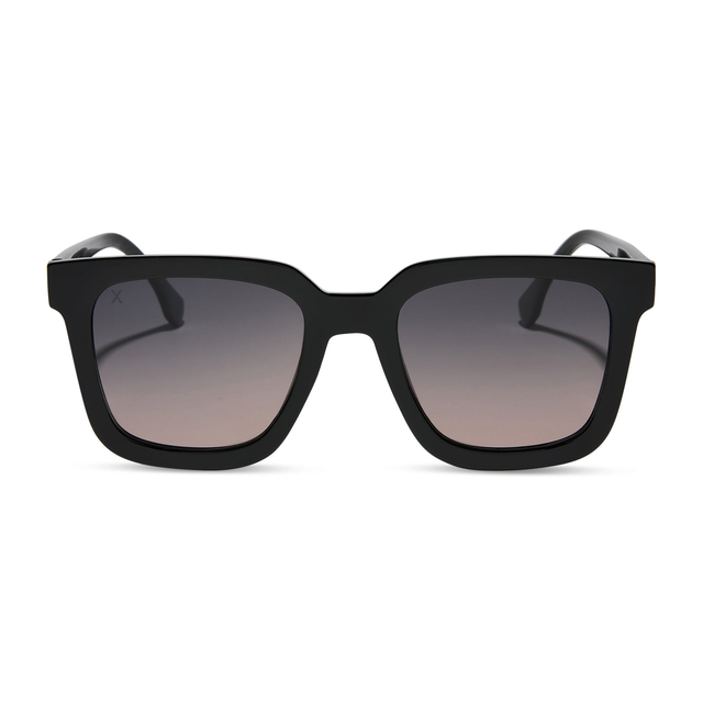 malibu - black + orchid gradient polarized sunglasses