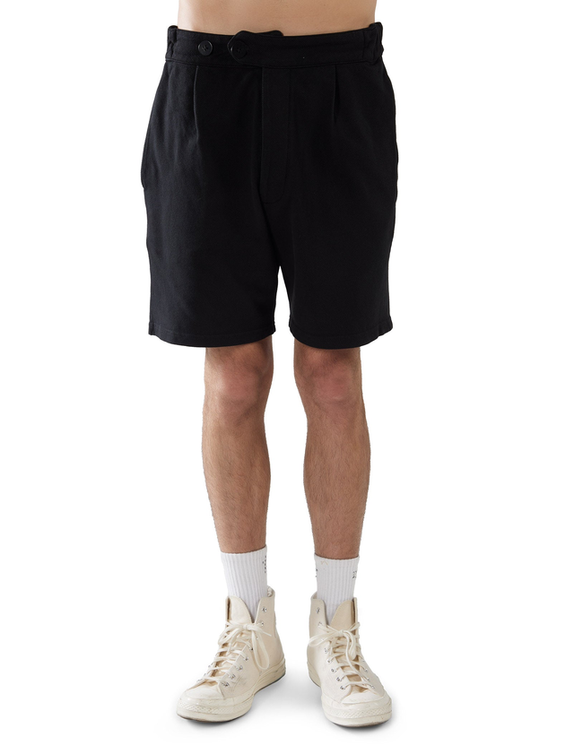Piqué Pleated Tuxedo Short
