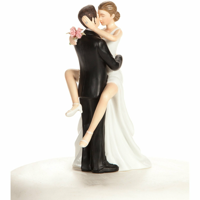 "Funny Sexy" Wedding Bride and Groom Cake Topper Figurine