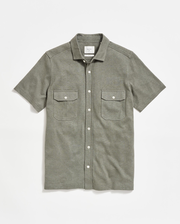 Short Sleeve Hemp Cotton Knit Shirt