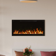 Modern Ember 36 in. Aerus Slim Smart LED Built-In Linear Electric Fireplace with App Remote Control and Adjustable Flame