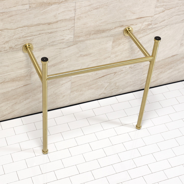 Hartford VPB28147 Stainless Steel Console Sink Legs, Brushed Brass