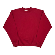 Blank Made In USA Lee Sweatshirt - Large Red Cotton
