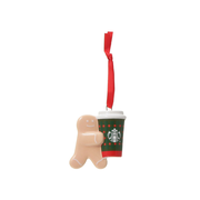 Starbucks Holiday 2025 Ornament RED CUP Gingerbread Man