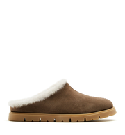 EVA SHEARLING LINED SUEDE MULE