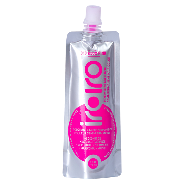 Iroiro 310 UV Reactive Pink Neon Vegan Cruelty-Free Semi-Permanent Hair Color