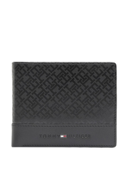 TOMMY HILFIGER Serres Black Casual Leather Bi-Fold Wallet  for Men