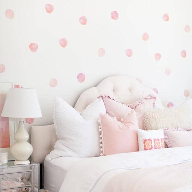 Watercolor Polka Dot Wall Decals