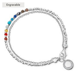 Silver Biography Rainbow Cosmos Bracelet