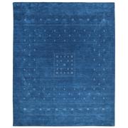 Meera Southwestern Hand-Knotted Sapphire/White Area Rug