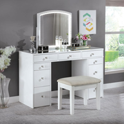 Furniture Of America Louise White Vanity With Stool