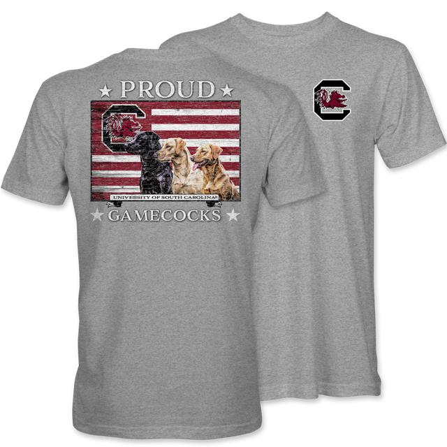 Proud Gamecocks Labs Short Sleeve T-Shirt – Light Steel