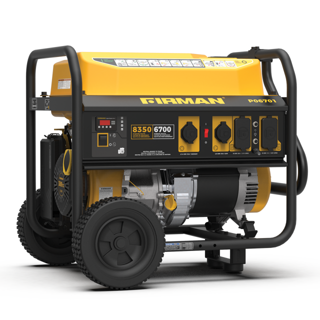 Gas Portable Generator 8350W Recoil Start 120/240V