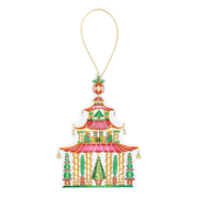 Christmas Pagoda Decorative Die-Cut Gift Tags - 4 Per Package