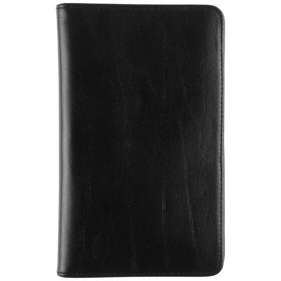 Day-Timer® Western Coach Leather Open Style Planner Cover, Black, Pocket Size, Fits 3 1/2" x 6 1/2" Pages