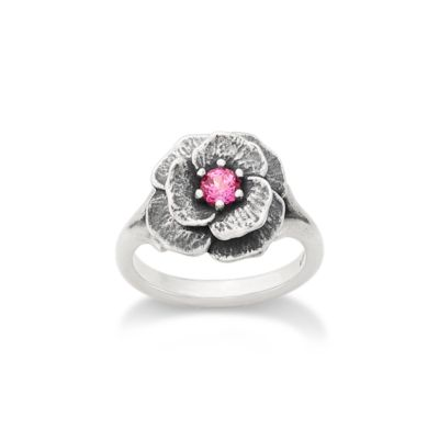 Gemstone Floral Ring