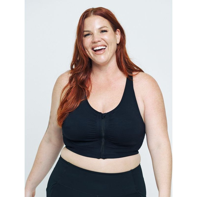 Zip Front Sports Bra