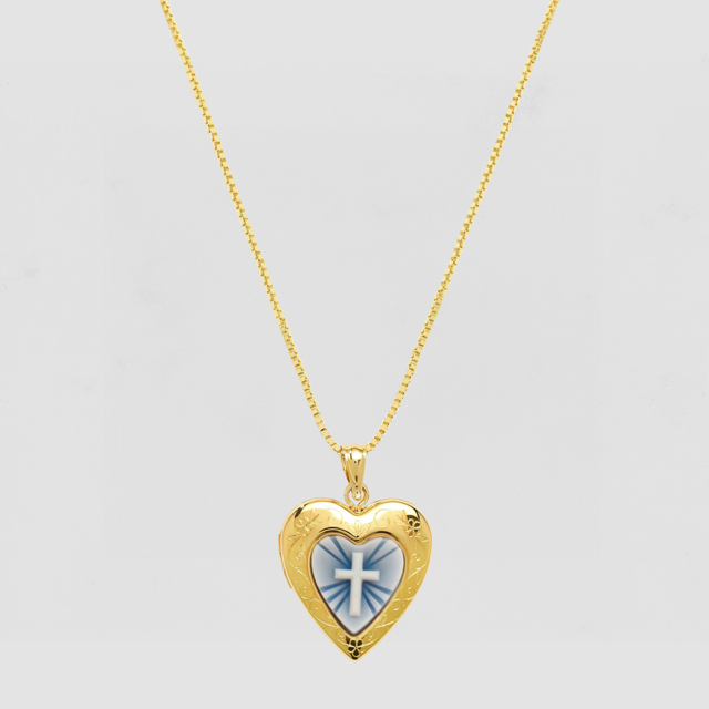 The Blue Cross Photo Locket