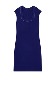 Embellished Cap Sleeve Knit Dress