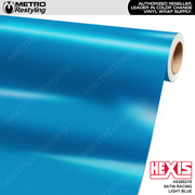 Hexis Satin Racing Light Blue Vinyl Wrap | HX20521S