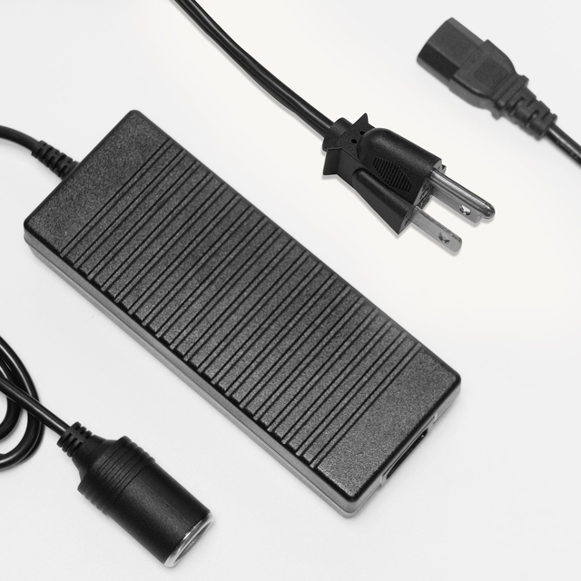 AC to DC Converter, 100V ~ 240V to 12V 10A 120W Power Supply Adapter, Car Cigarette Lighter Socket AC/DC Transformer for Inflator, Car Vacuum Cleaner, Car Refrigerator and Other Auto Devices